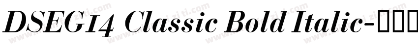 DSEG14 Classic Bold Italic字体转换